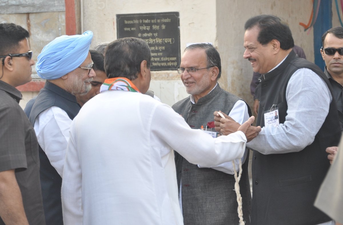 With Manmohan Singh